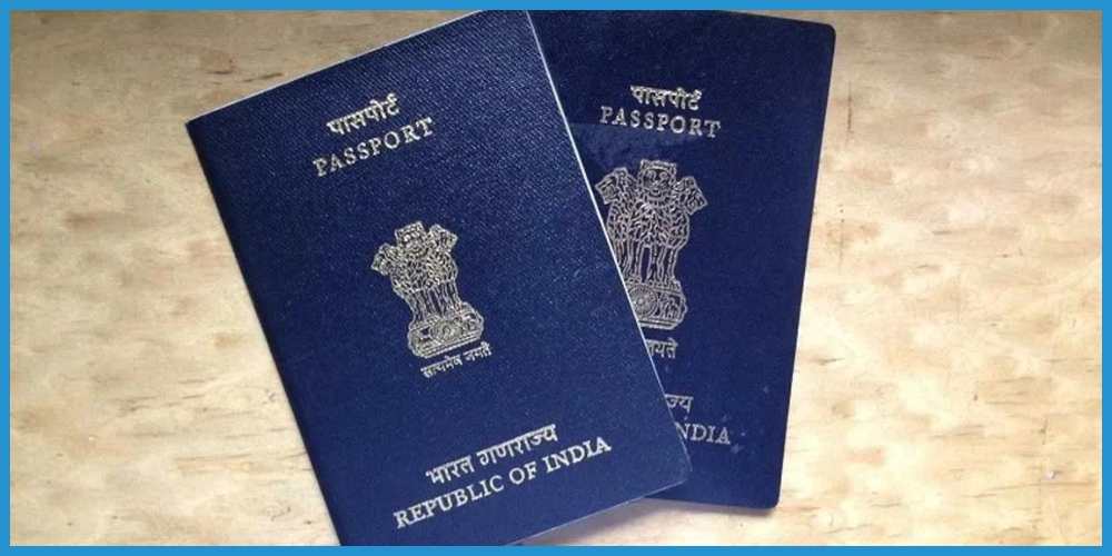 showing the image of blue passport.