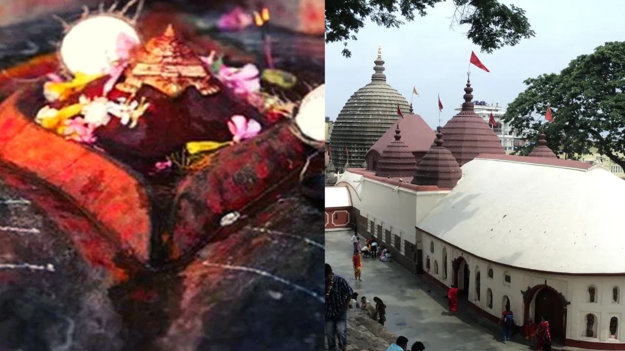 showing the image of " मां कामाख्या देवी मंदिर (Maa Kamakhya Devi Temple)", one of the Mysterious temples of India