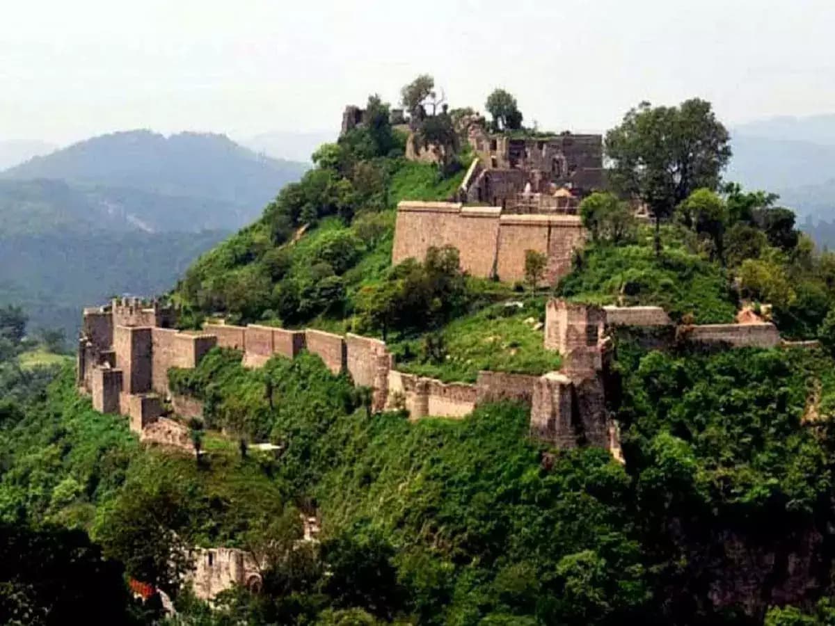 showing the image of " कांगड़ा किला: हिमाचल प्रदेश (Kangra Fort: Himachal Pradesh) ", one of the Mysterious palaces of India