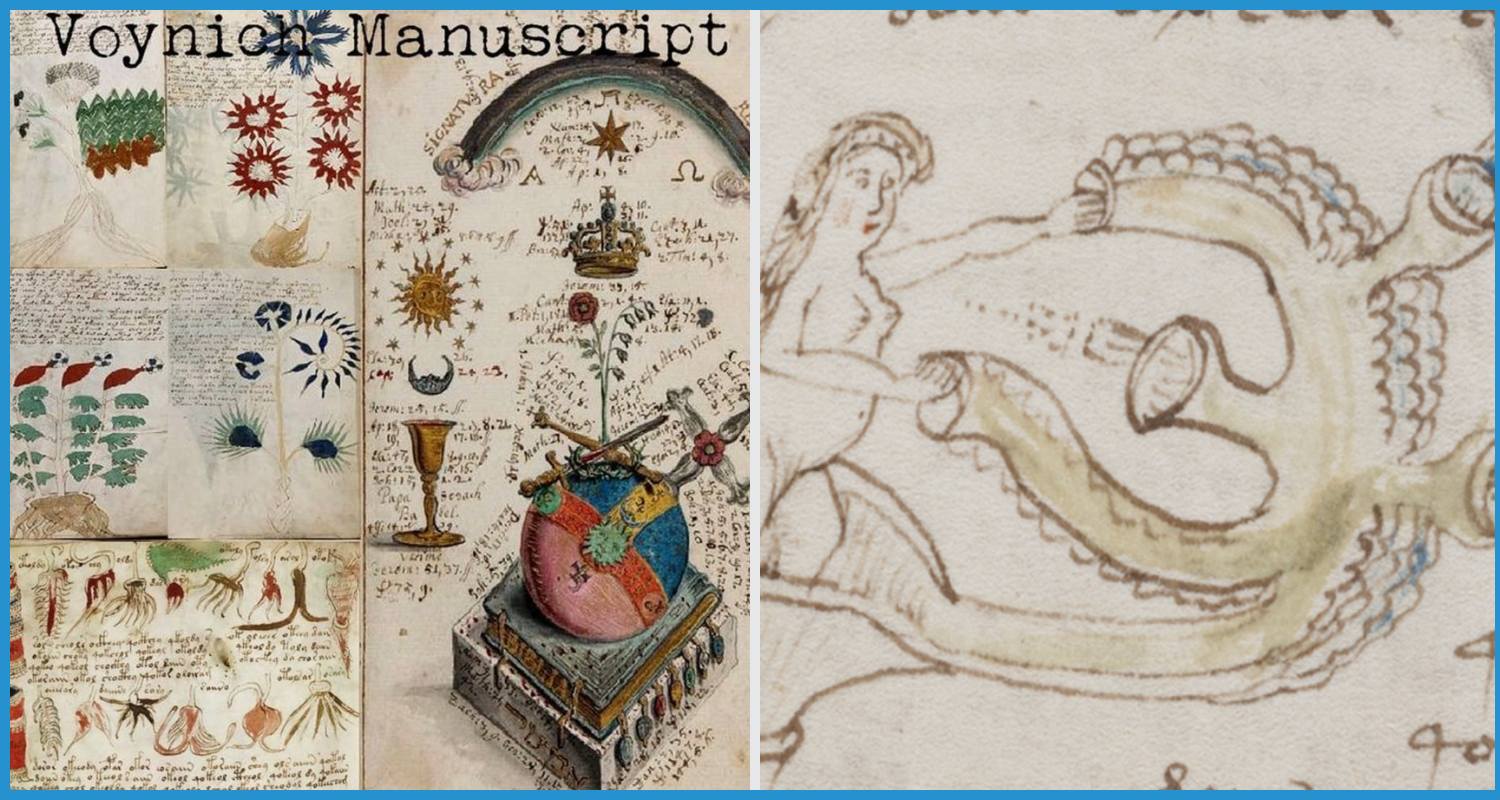 showing the image of " The Voynich Manuscript " misterious book of world.