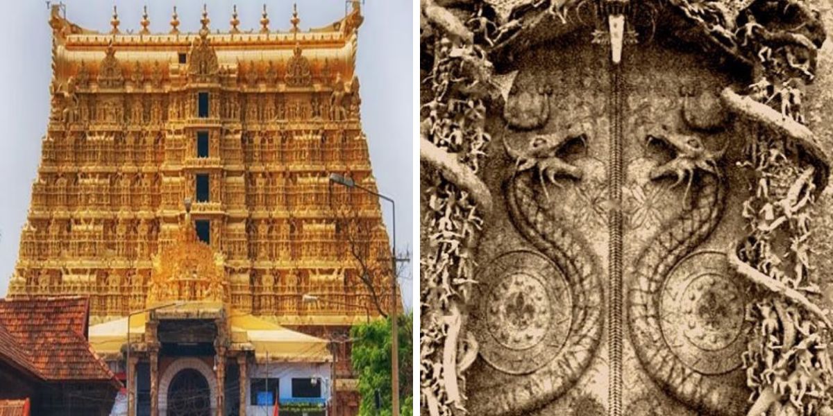 showing the image of "श्री पद्मनाभा स्वामी मंदिर का गुप्त दरवाजा, भारत (Secret Door of Sri Padmanabha Swamy Temple, India)", one of the World's Mysterious Doors.