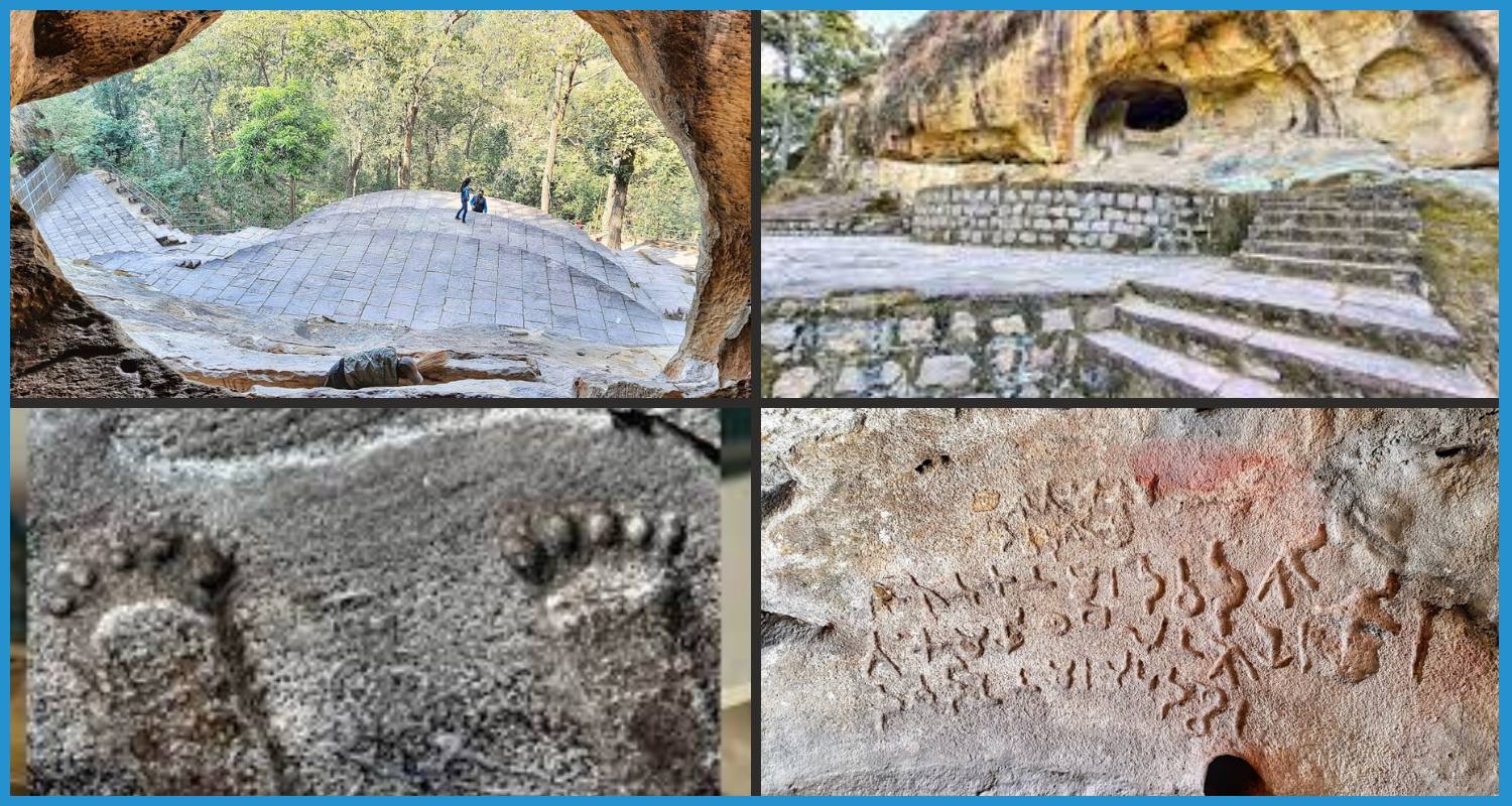 showing the image of Jogimara and Sitabenga Caves.