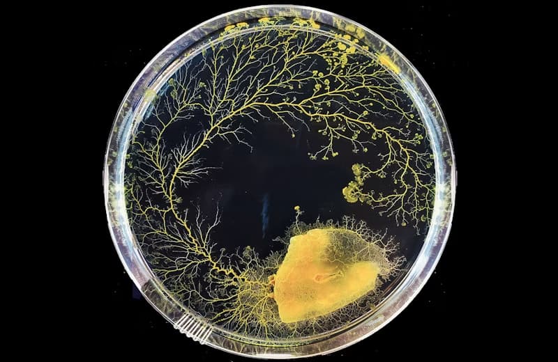 showing the image of Mystery of ALIEN FUNGUS (Physarum polycephalum)Thinking without a brain use physical cues to decide where to grow