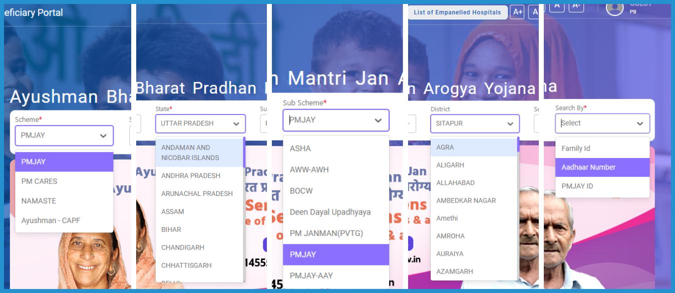 showing the image of Ayushman Card Online Registration 2024 how to create Ayushman health ID card Online PM-JAY card