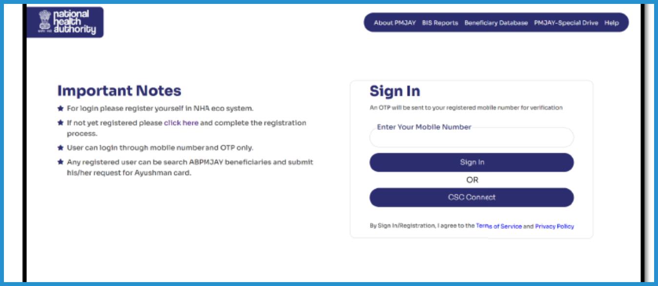 showing the image of Ayushman Card Online Registration 2024 how to create Ayushman health ID card Online through SETU portal