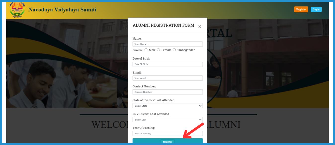 showing the image of JNV yojana 2024-25 online registration