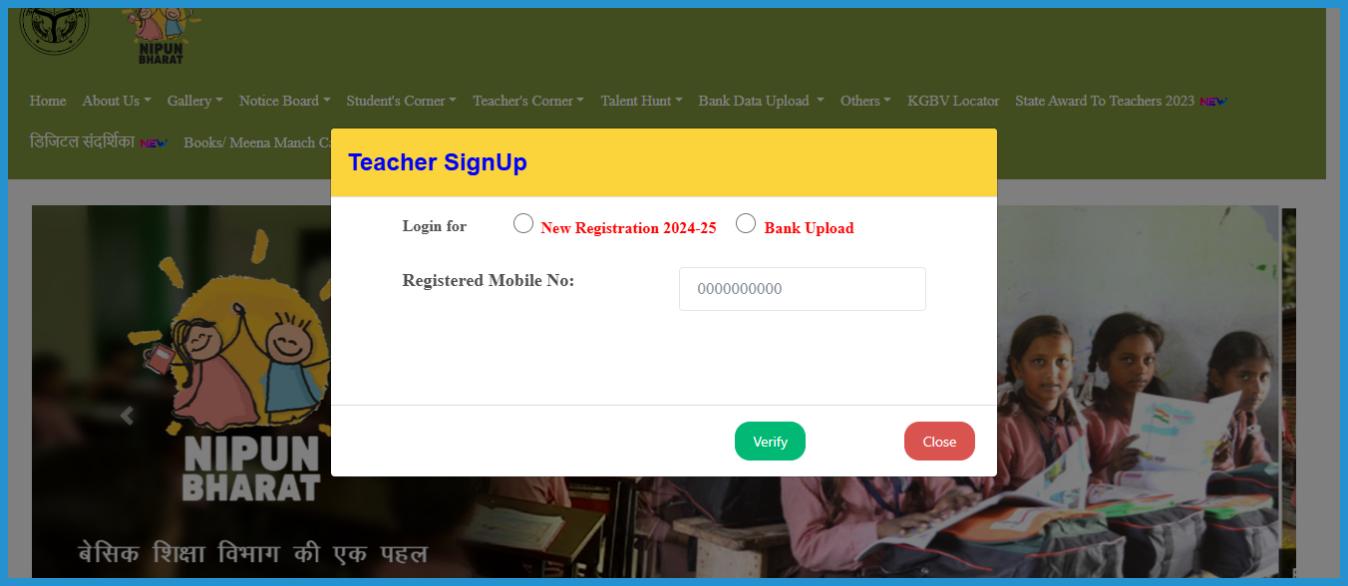 showing the image of what is Mission Prerna UP 2024 Teacher Login and Student Registration.