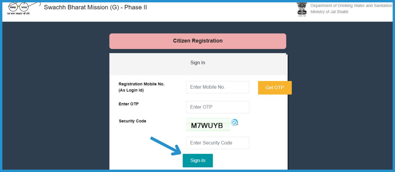 showing the image of Online Registration under UP Shauchalaya Sahayata Yojana 2024 in hindi