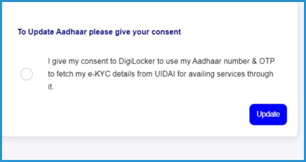 showing the image of how to update kyc details online in digilocker