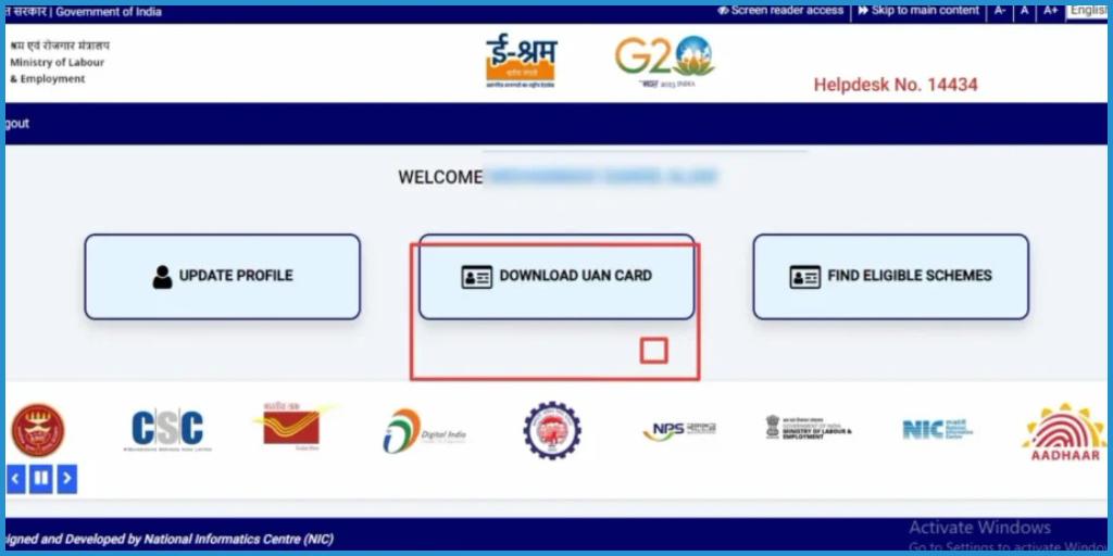 showing the image of e-Shram Card Yojana 2024 download for e-Shram Card 2024