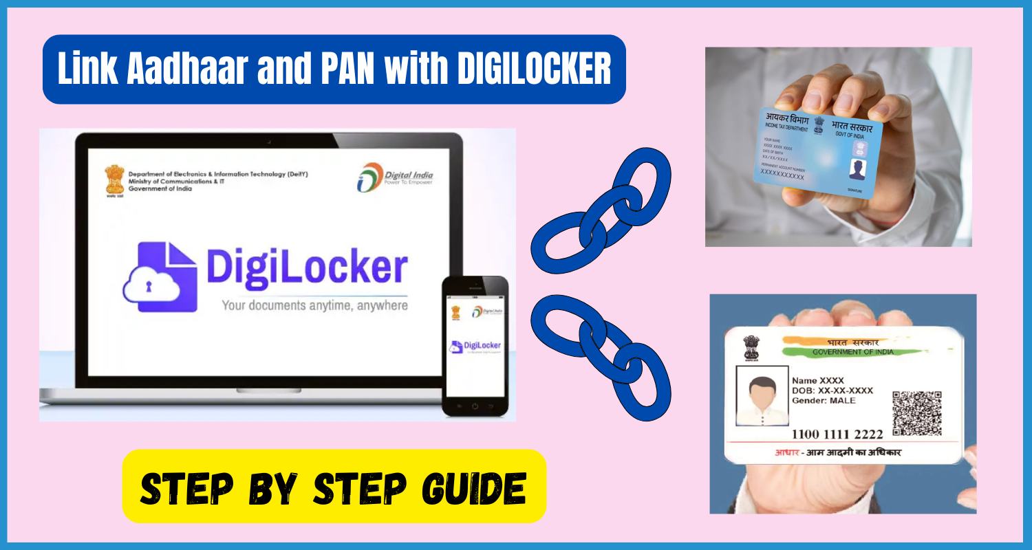 showing the image of Link Aadhaar and PAN with DIGILOCKER in hindi