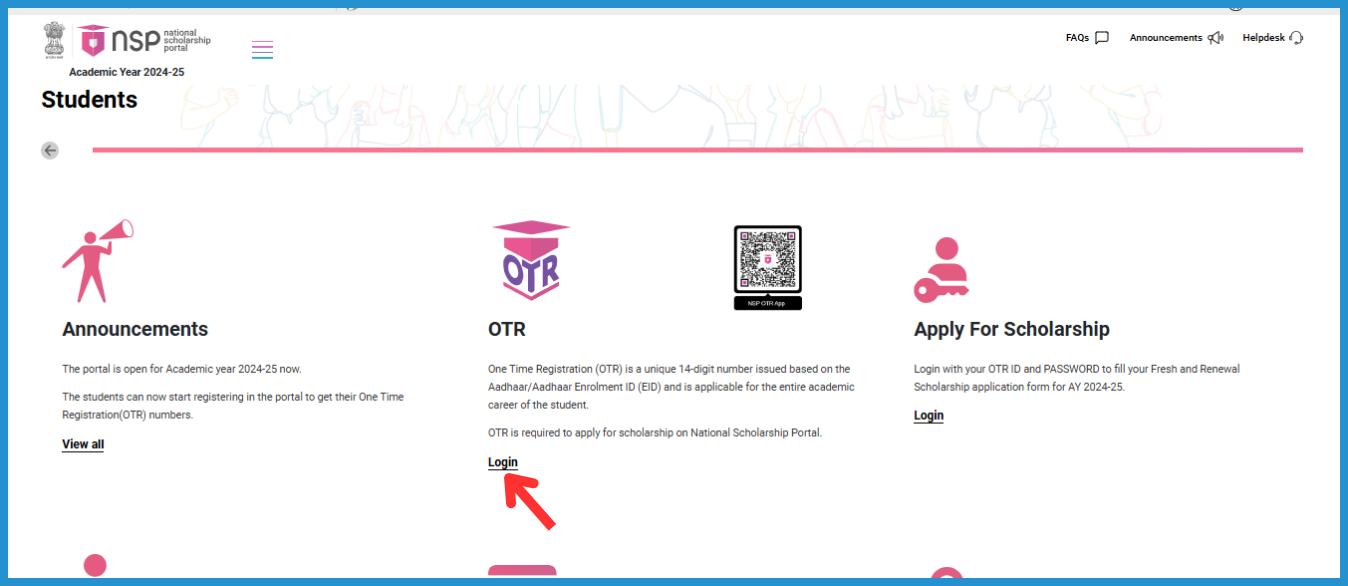 showing the image of Central Sector Scheme of Scholarship (CSSS) 2024 online registration through nps portal