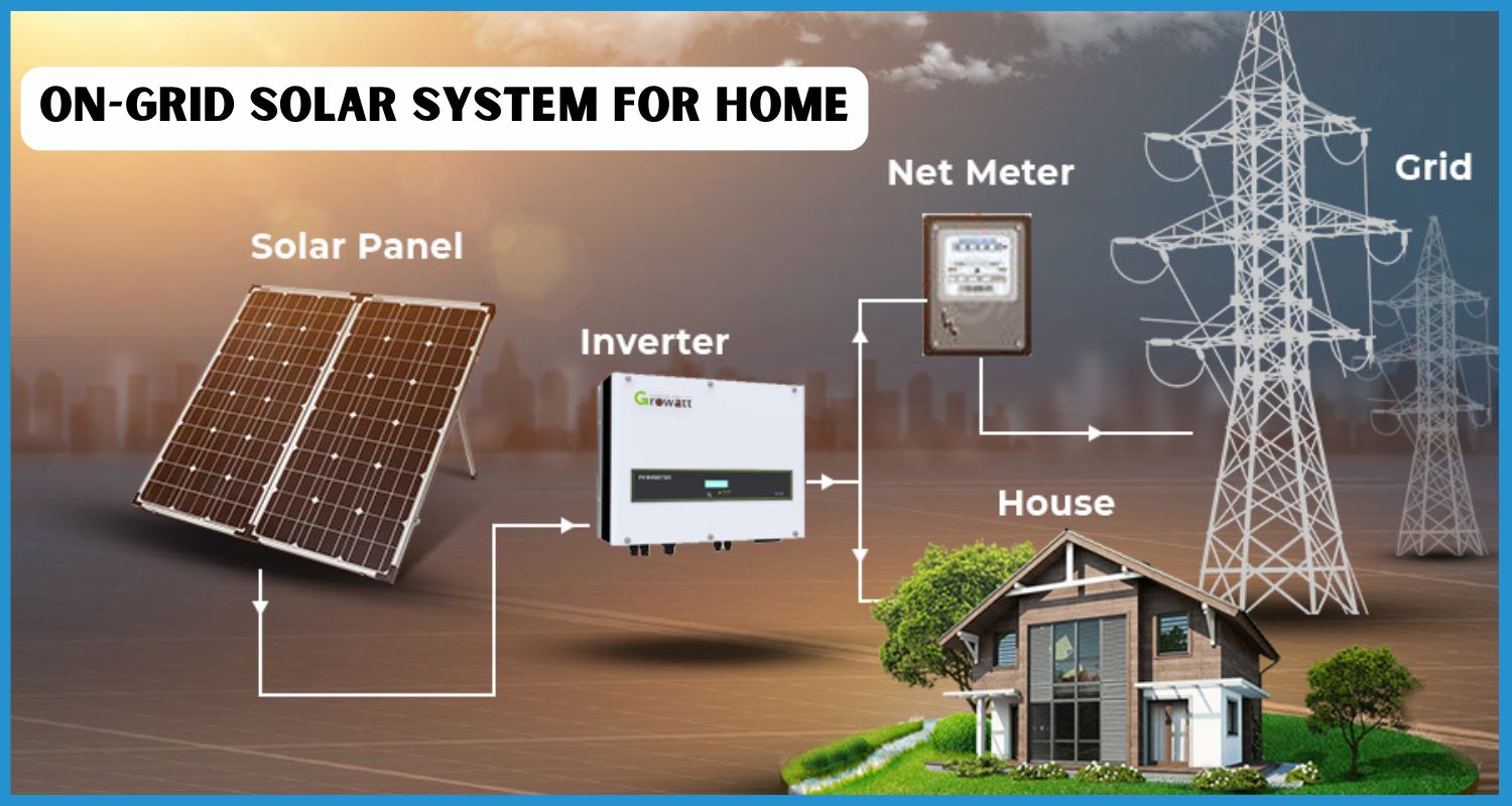 this is the image of Solar On-Grid System in india