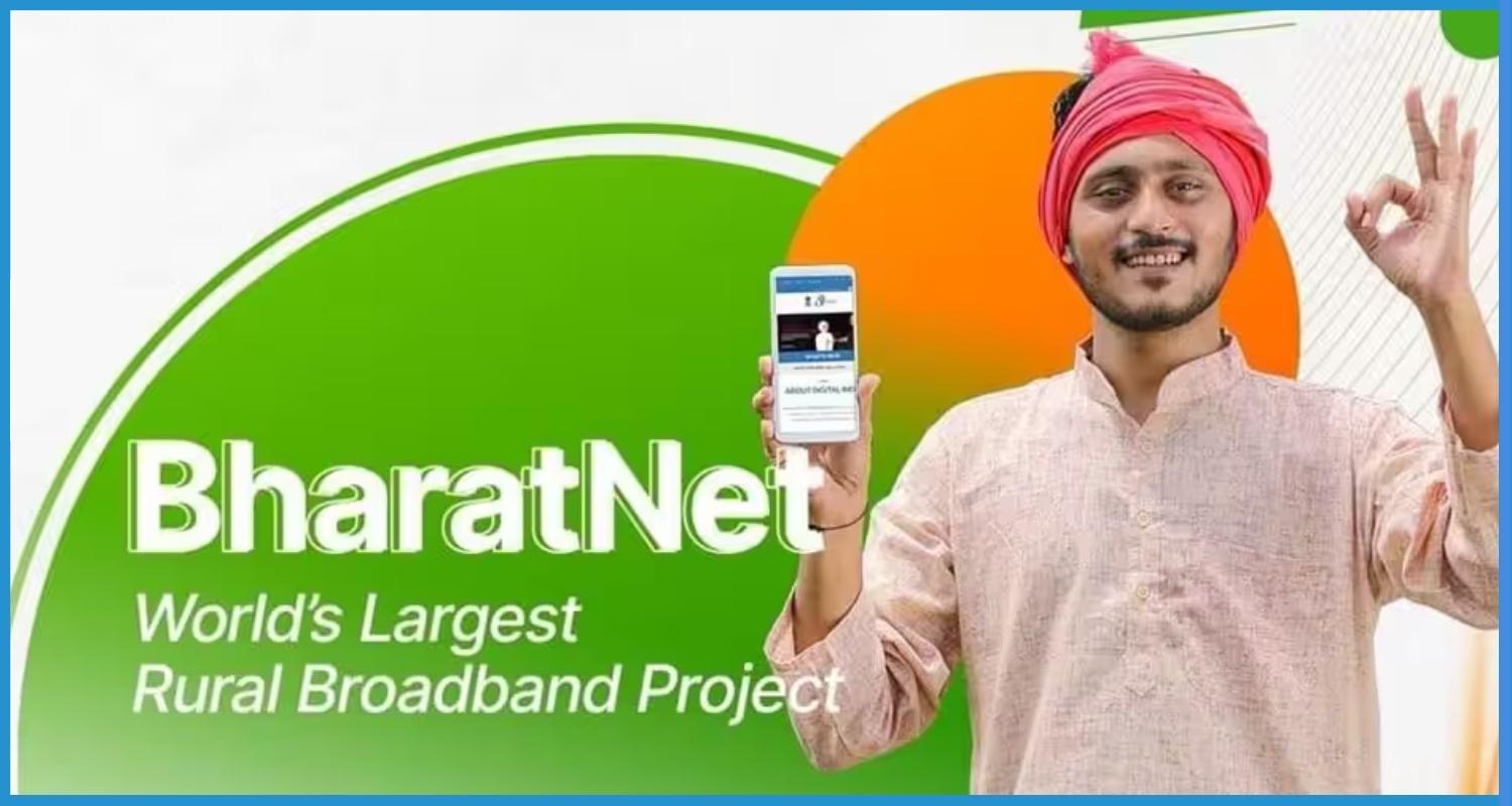 showing the imge of BharatNet Project in Hindi