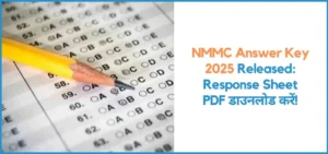 this is the image of NMMC Answer Key 2025 Released
