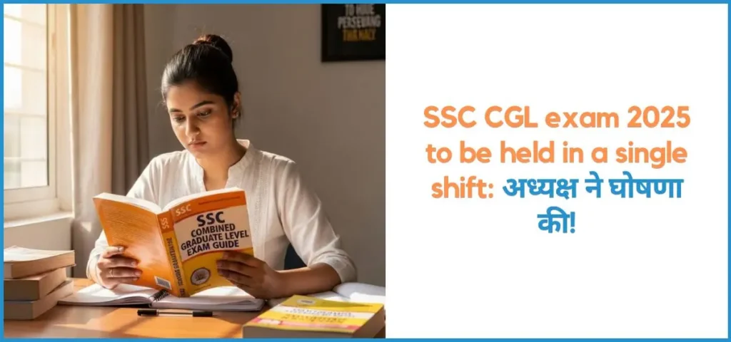 this is the mage of SSC CGL exam 2025 to be held in a single shift