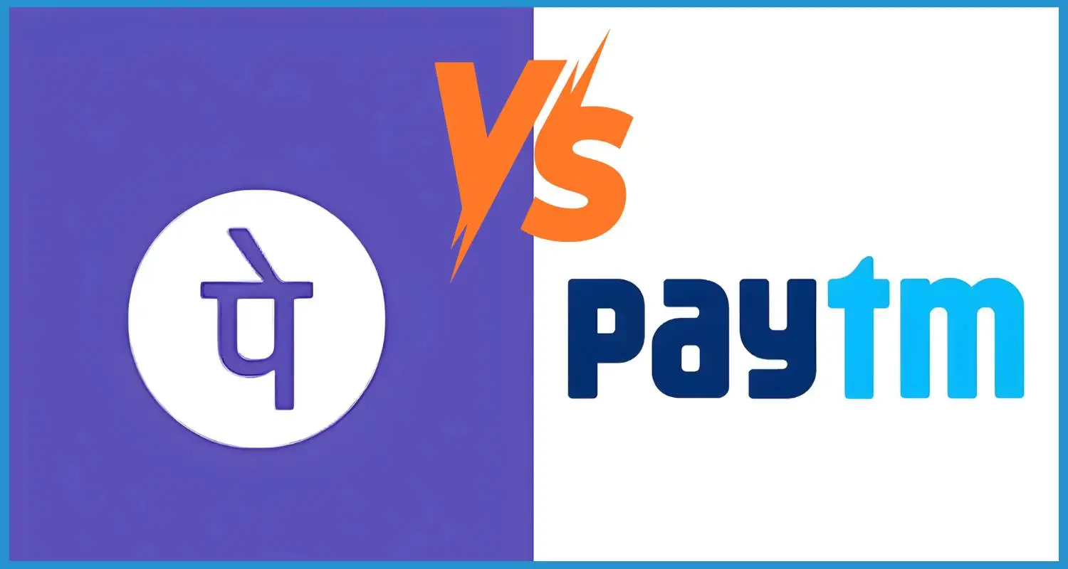Showing the image of Paytm Vs PhonePe in hindi