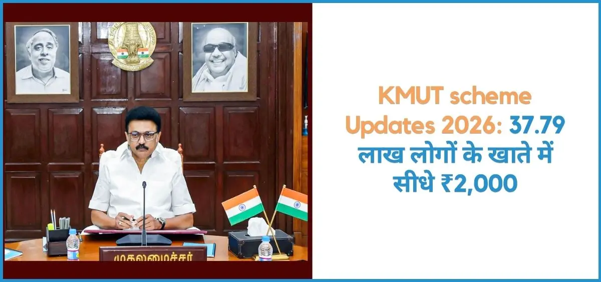 this is the image of KMUT scheme Updates 2026: ₹2,000 directly into the accounts of 37.79 lakh people