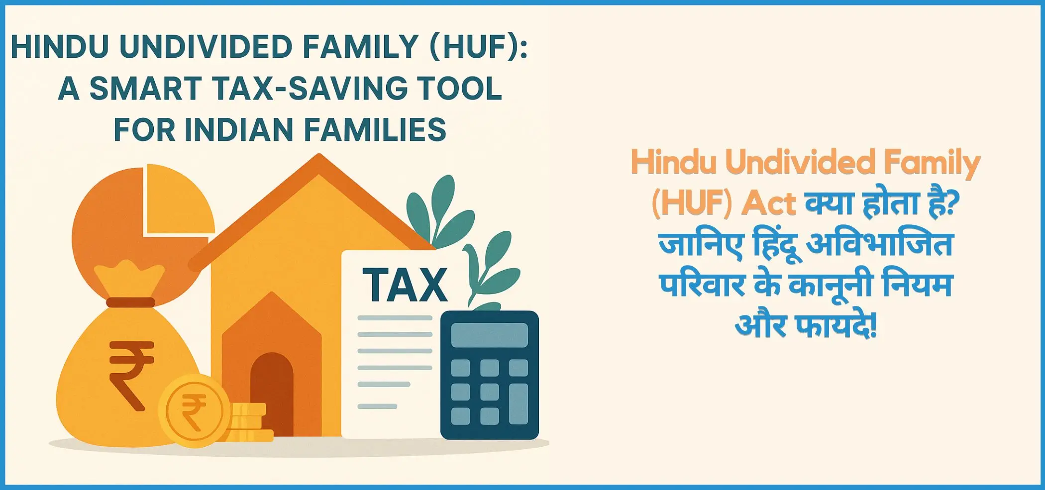 this is the image of Hindu Undivided Family (HUF) Act